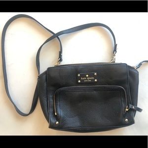 Kate Spade Cross Body Black Leather